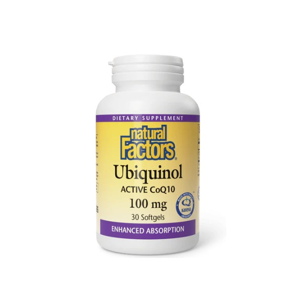 Ubiquinol Activo CoQ10 100 mg (30 softgels), Natural Factors