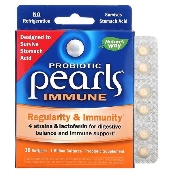 Perlas Probióticas , Regularidad & Inmunidad, (30 softgels) , Nature's Way
