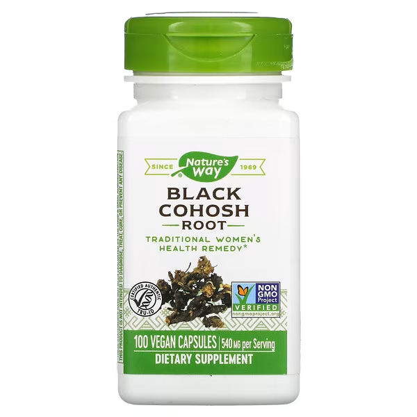 Raíz de Cohosh Negro 540 mg (100 veg caps), Nature's Way