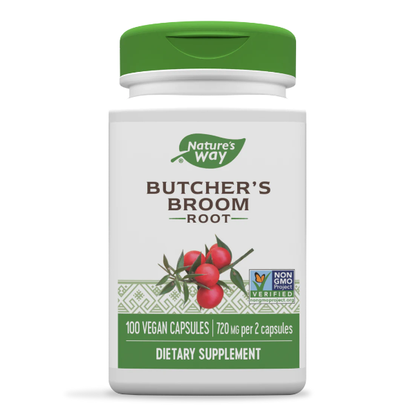 Butcher’s Broom Root 720 mg (100 veg caps), Nature's Way