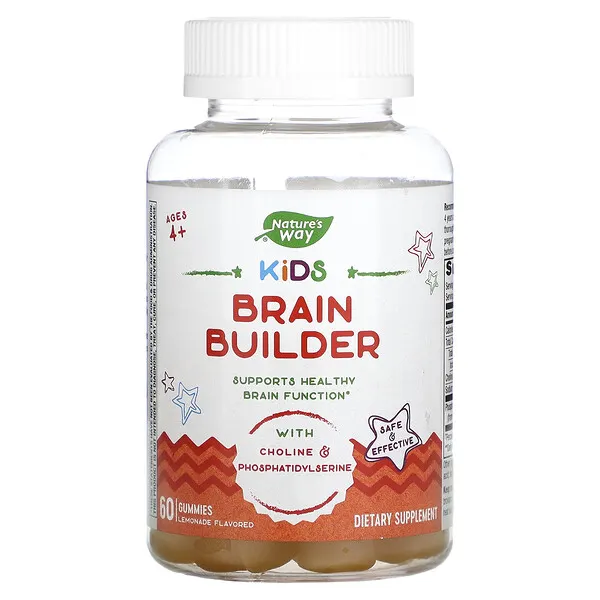 Brain Builder para Niños (60 gomitas) Función del Cerebro, Nature's Way