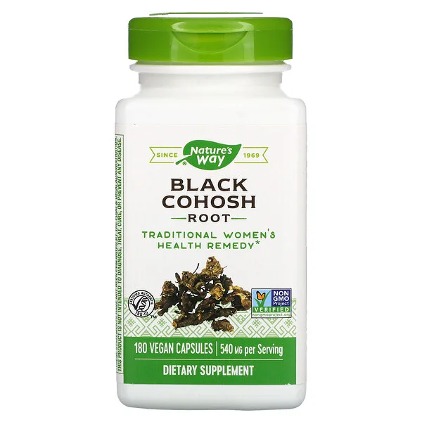 Raíz De Cohosh Negro 540 mg (180 veg caps), Nature's Way