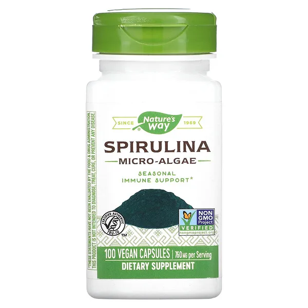 Spirulina 760 mg (100 veg caps), Nature's Way