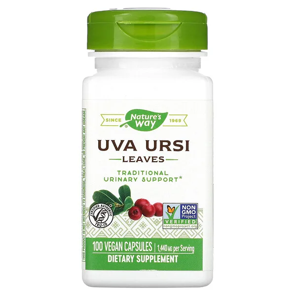 Uva Ursi Leaves 1110 mg (100 veg caps), Nature's Way