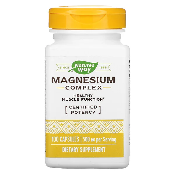 Complejo de Magnesio 500 mg (100 caps), Nature's Way