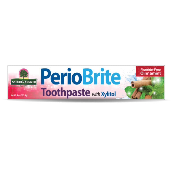 Pasta Dental PerioBrite de Canela (4 oz/113.4 Gr), Nature's Answer