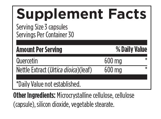 Quercetina + Ortigas, 600 mg (90 veg caps), Designs for Health