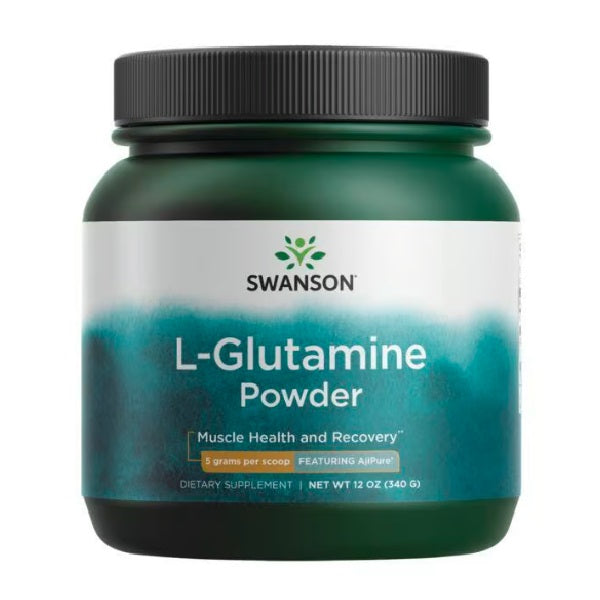 L-glutamina AjiPure 12 oz Polvo (340 grams), Swanson