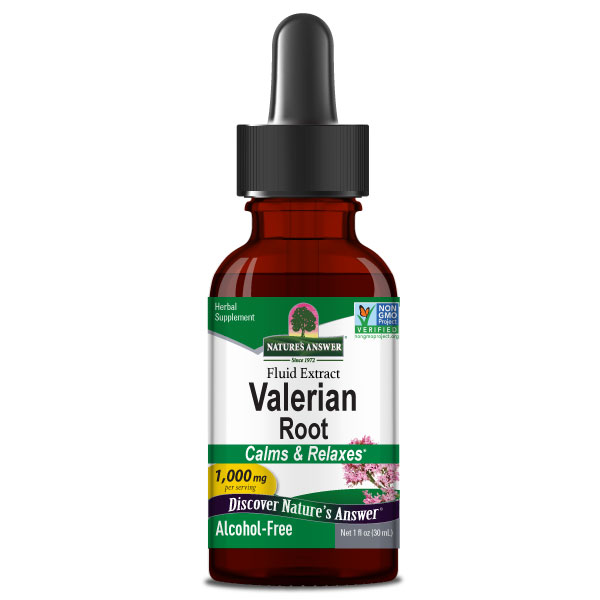 Extracto de Raíz de Valeriana 1,000 mg Liquido (1 fl oz/30 ml), Nature's Answer