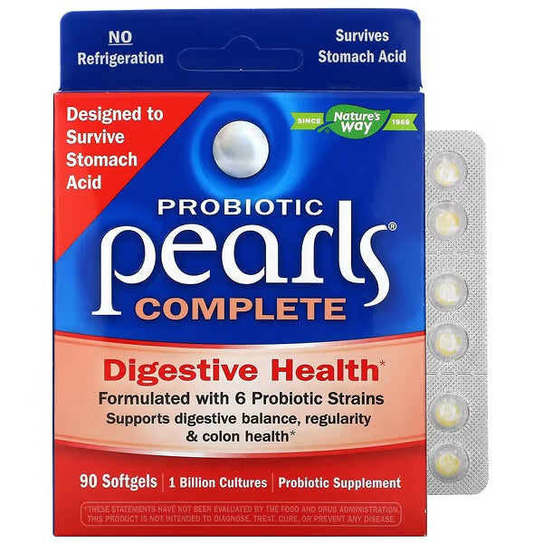 Probiótico Pearls® Salud Digestiva Completa (30 softgels), Nature's Way