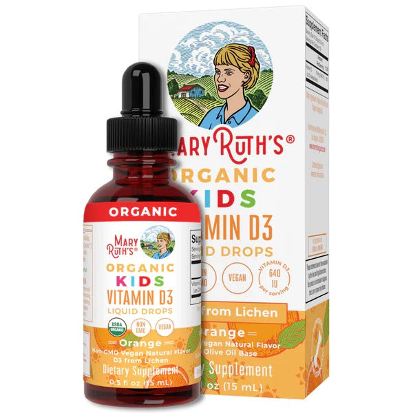 Vitamina D3 Para Niños en Gotas Orgánicas (0.5 fl oz/15ml), Mary Ruth´s