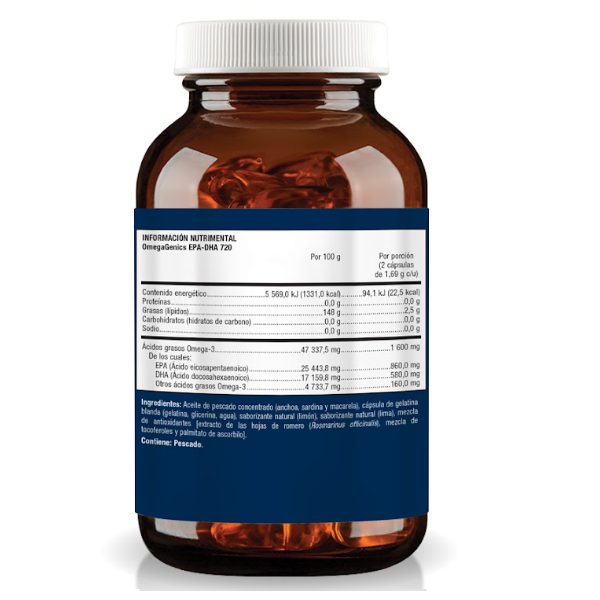Omega EPA-DHA 720 1.69 g (60 caps), Metagenics