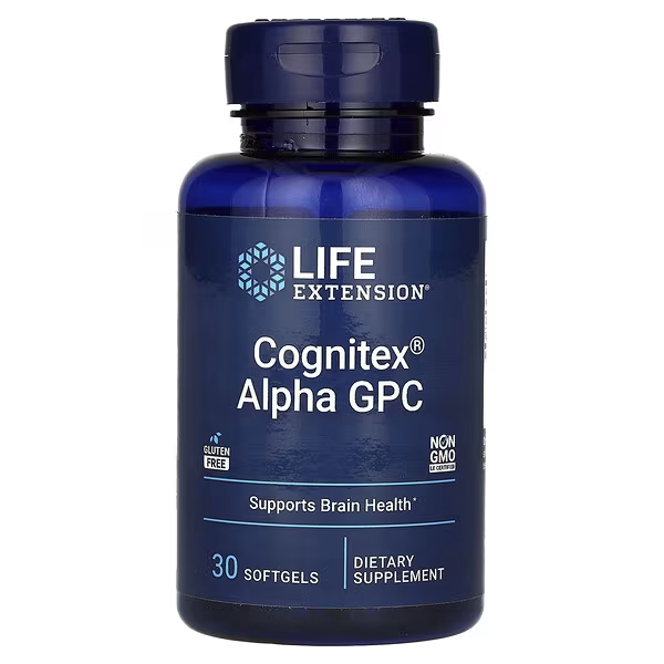 Cognitex Alpha GPC, (30 softgels), Life Extension