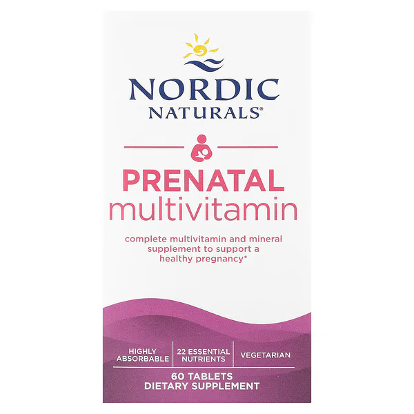 Multivitamínico Prenatal (60 tabs), Nordic Naturals