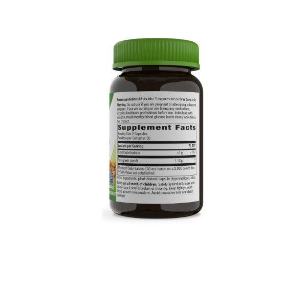 Semilla de Fenogreco 1220 mg (100 veg caps), Fenugreek Seed, Nature's Way