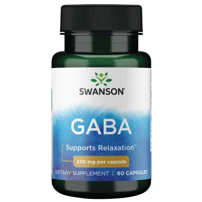 Swanson Premium GABA gamma aminobutyric acid 250mg 60 caps