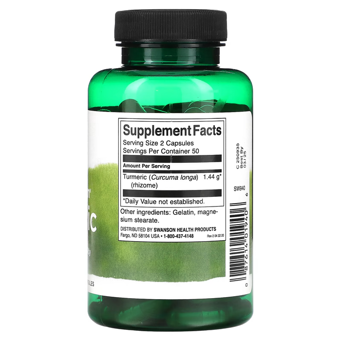 Curcuma De Espectro Completo 720 mg (100 caps), Swanson