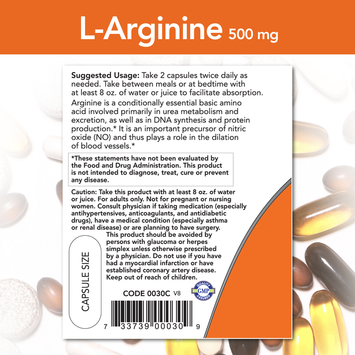 L- Arginina 500 mg (100 veg caps)