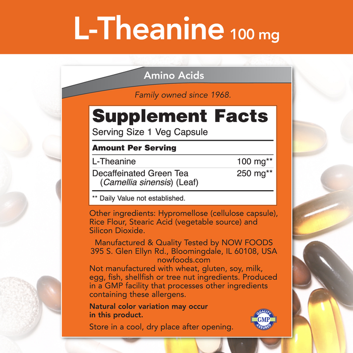 L-Theanine 100mg (90 Veg Caps) / L-Theanine 100mg