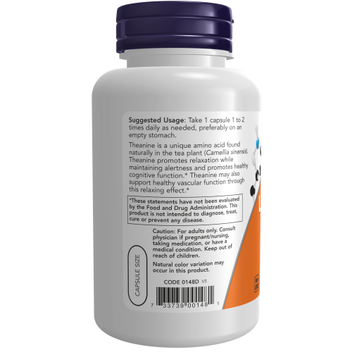 L-Theanine, Double Strength 200 mg (120 Veg Caps) / L-Theanine, Double Strength 200 mg 120Veg Caps