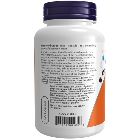 L-Tyrosine 750 mg (90 Vegcaps)/ L-Tyrosine 750 mg