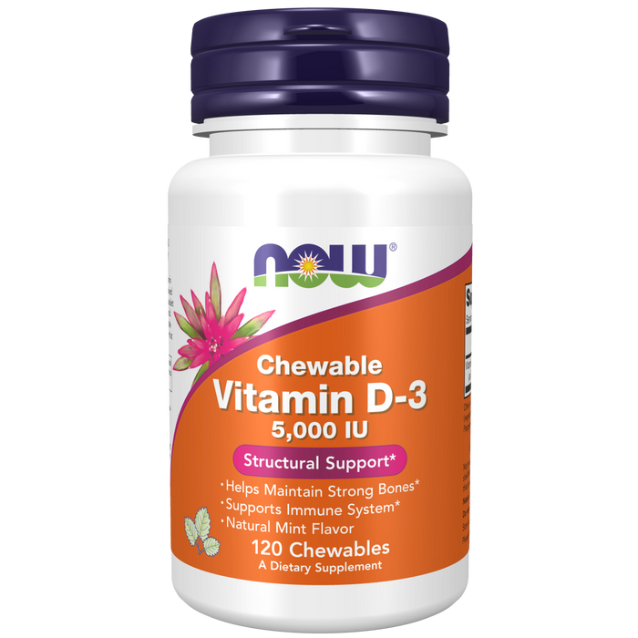 Vitamin D3 5000 IU (120 masticables)