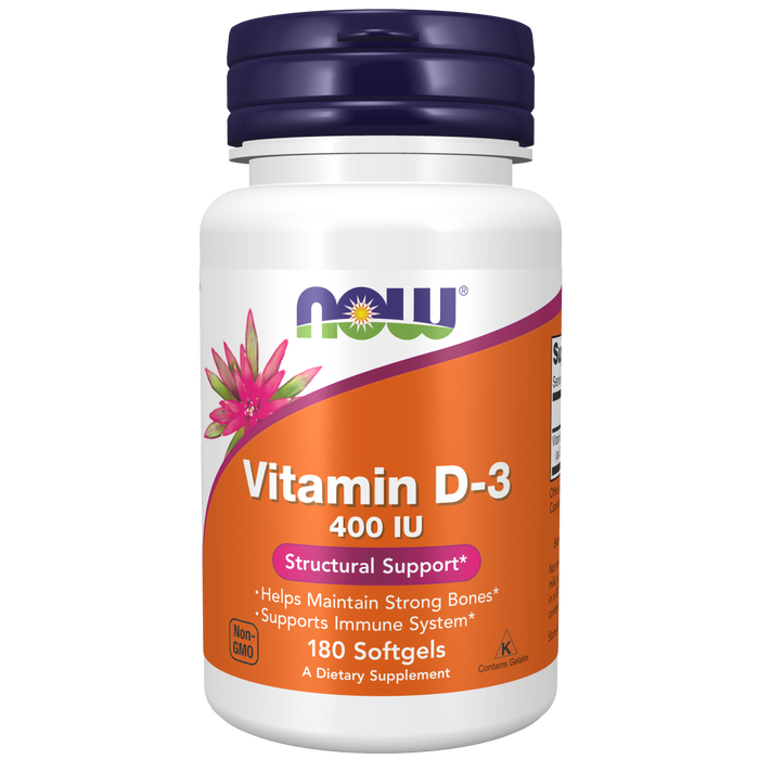 Vitamina D3 400 IU (180 softgels)