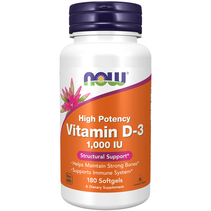 Vitamina D3 1000 IU (180 softgels)
