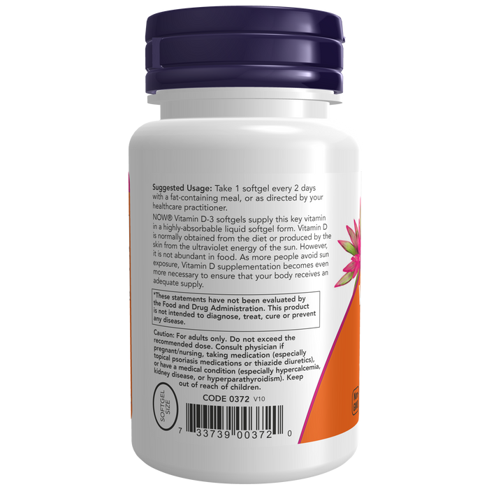 Vitamina D-3 5000 IU (120 softgels) / Vitamin D3 5000 IU
