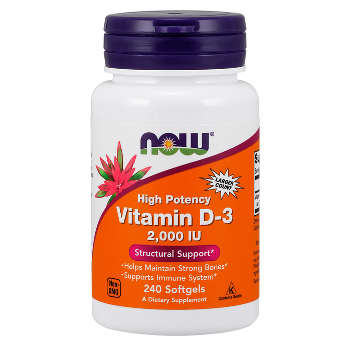 Vitamin D-3 2000 IU (240 Softgels)/ Vitamin D-3 2000 IU