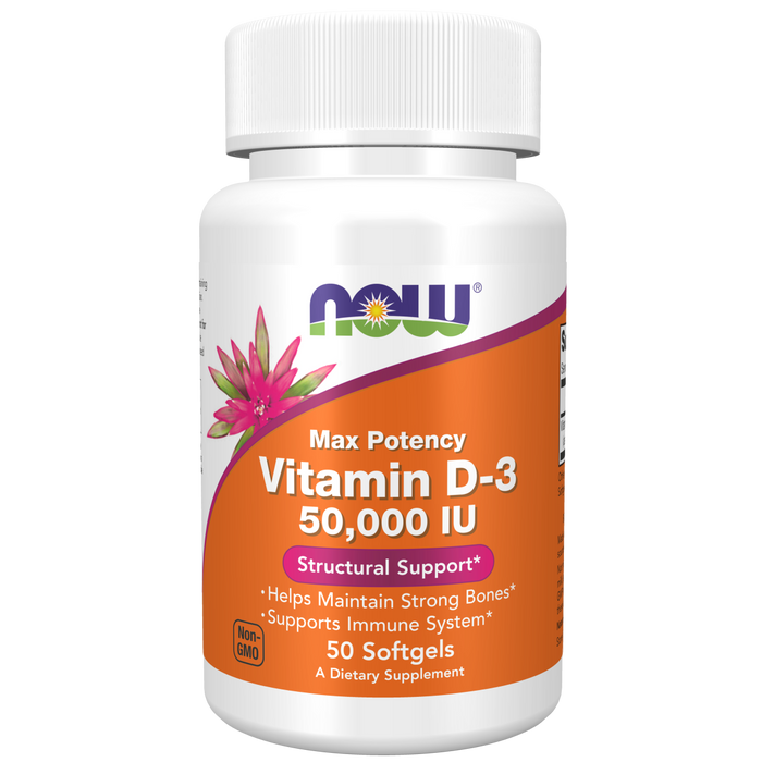 Vitamina D3 50,000 UI (50 softgels)