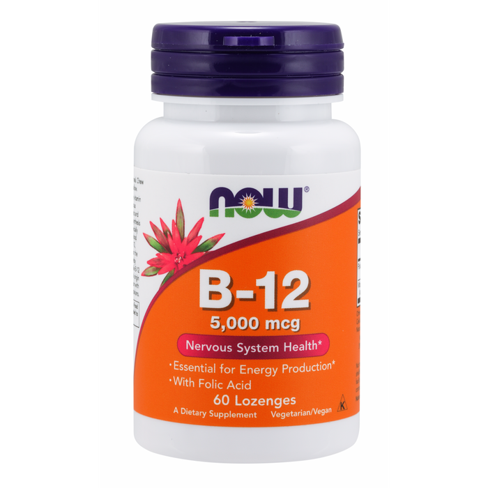 Vitamin B-12 5000 mcg (60 Tablets) /Vitamin B-12 5000 mcg + Folic Acid