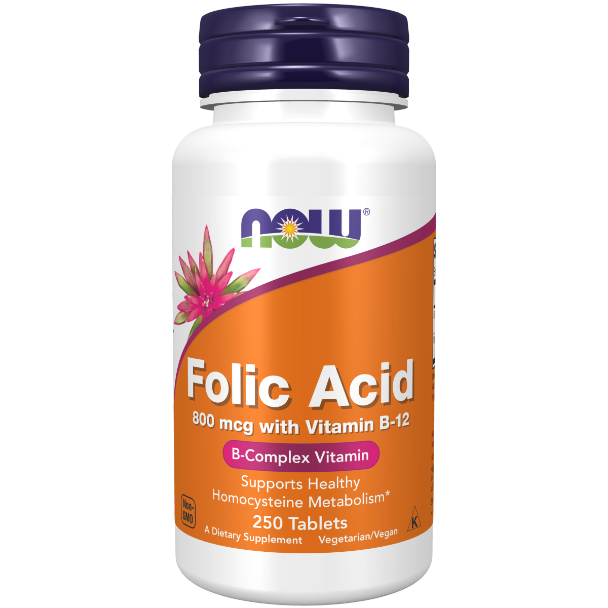 ALFA VITAMINS Suplemento dietético de ácido fólico de 800 Mcg, folato  natural, ayuda a apoyar la salud cardiovascular, el metabolismo, el cerebro  y el