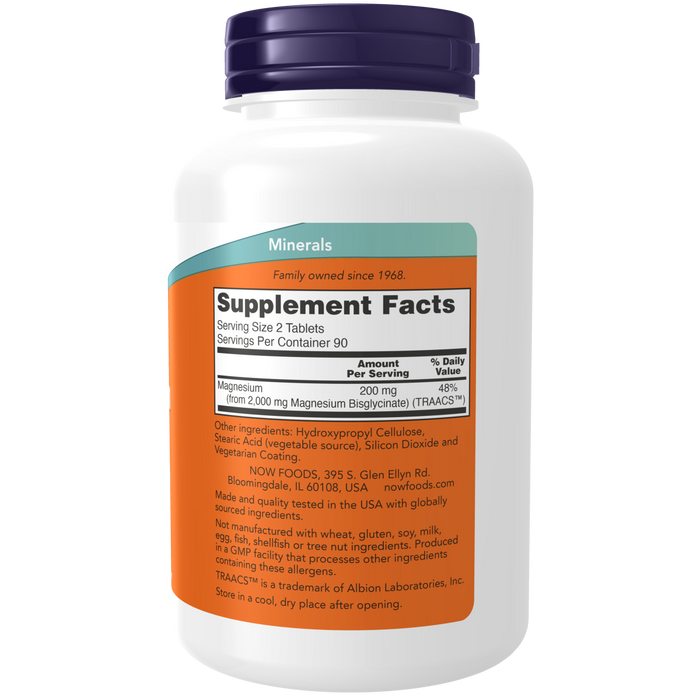 Magnesium Glycinate 200 mg(180 TAB) / Magnesium Glycinate Tablets