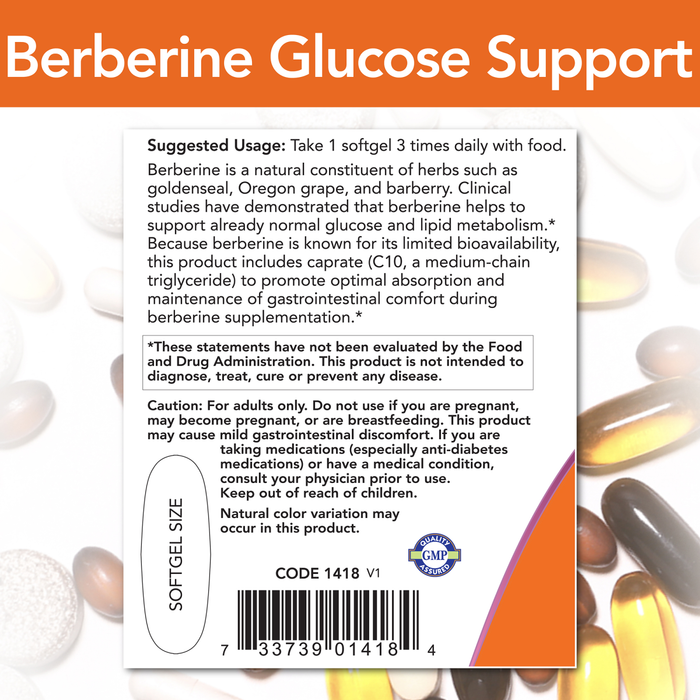 Berberina Soporte de Glucosa (90 softgels)