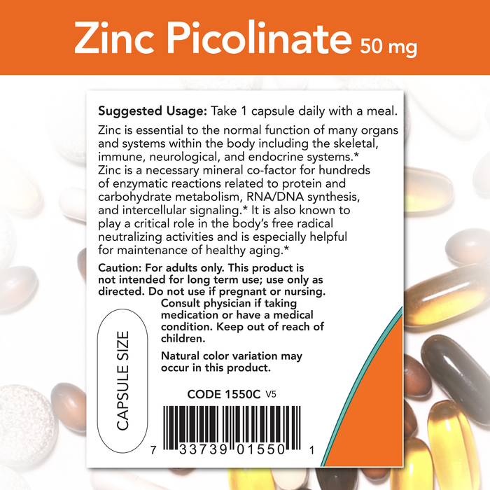 Zinc Picolinate 50mg (60 Vegcaps)