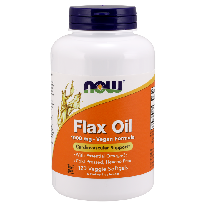Vegan Flax Oil 1000mg (120 Veg Caps) / Flax Oil Vegan Formula