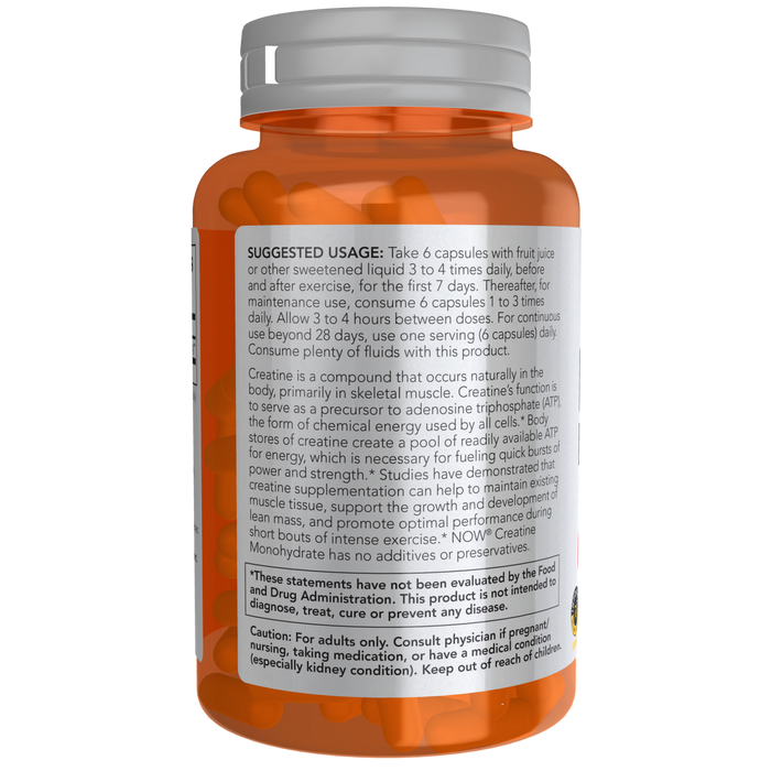 Monohidrato de Creatina 750 mg (120 veg caps)
