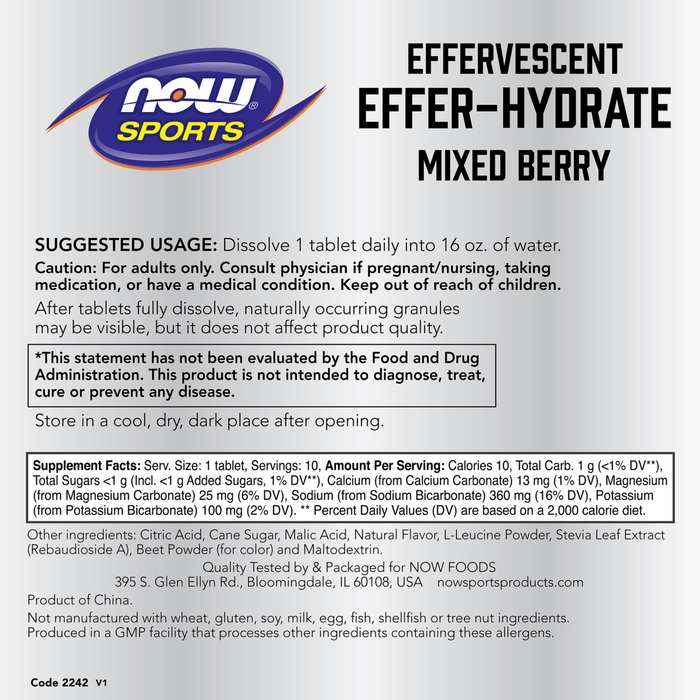Effer-Hydrate Effervescent Mixed Berry Tablets (10 TAB) /( Effervescent Mixed Berry Tablets)