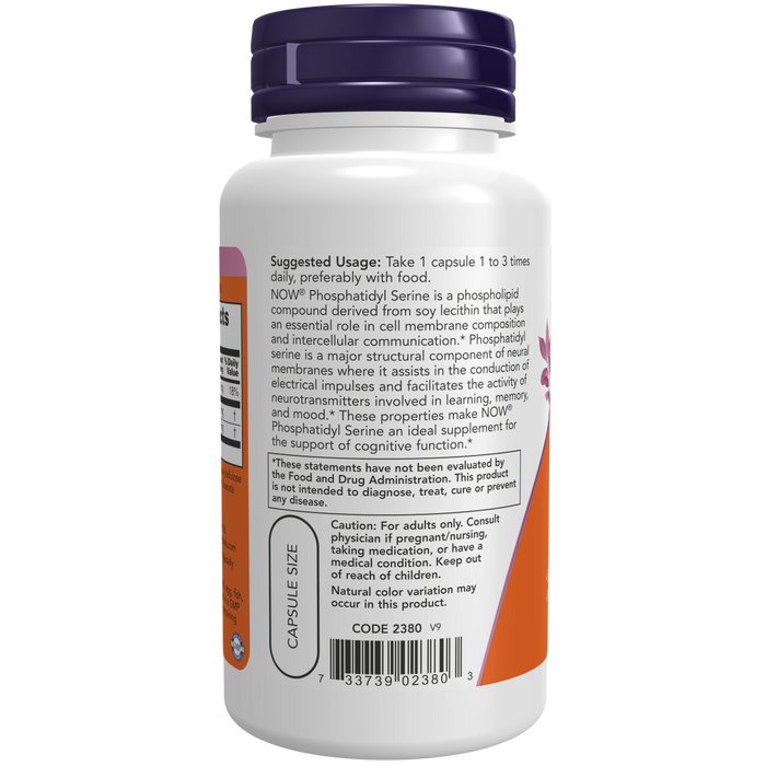 Fosfatidil Serina 100 mg (60 veg caps)