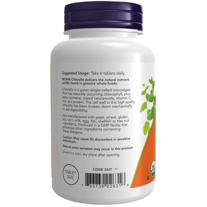 Chlorella Orgánica 500 mg (200 tabs)