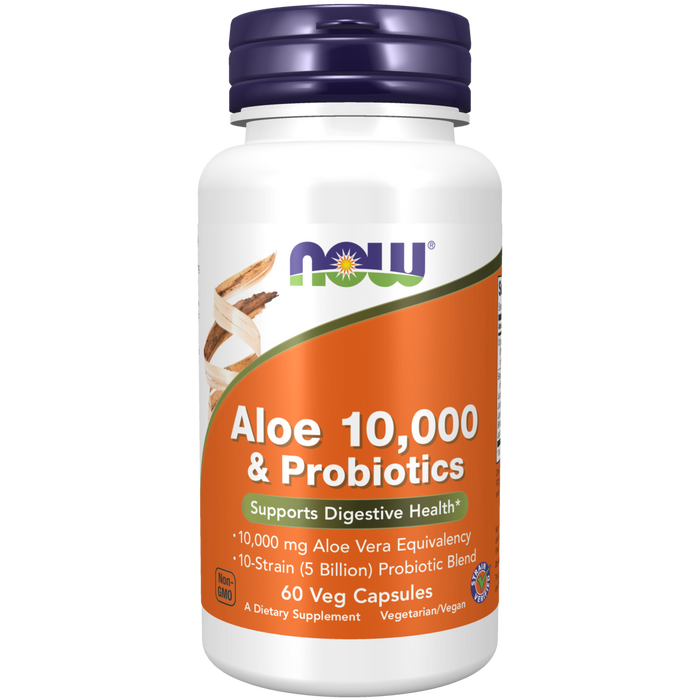 Aloe 10,000 &amp; Probiotics (60 Veg Caps) /Aloe 10,000 &amp; Probiotics