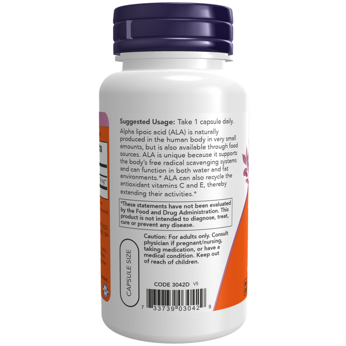 Ácido Alfa Lipoico 250 mg (60 veg caps)