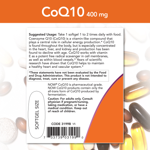 CoQ10 400 mg (30 Softgels) softgels