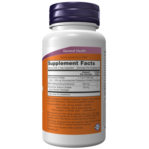 Glucosamine 1100mg & MSM 500mg (60 veg caps)