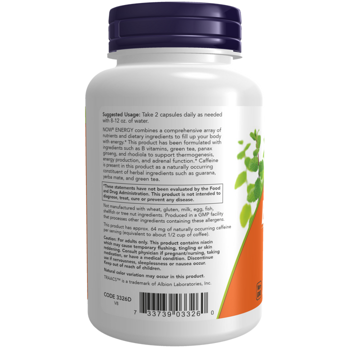 Energy Metabolic and Adrenal Support. (90 Veg Capsules) / Metabolism and Adrenal Support