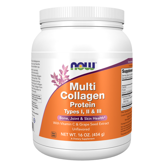 Multi Collagen Protein Types I, II &amp; III Powder (16oz)454gr/Multi Collagen Protein Types I, II &amp; III Powder