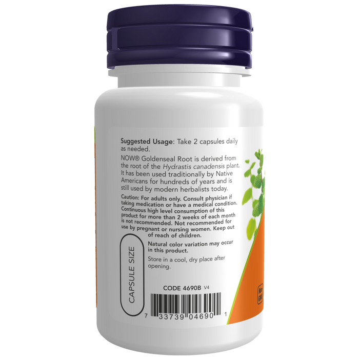 Goldenseal Root 500 mg (50 veg caps)