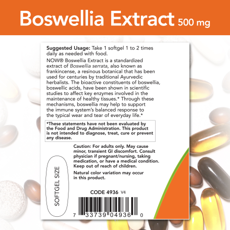 Extracto de Boswellia 500mg (90 softgels)