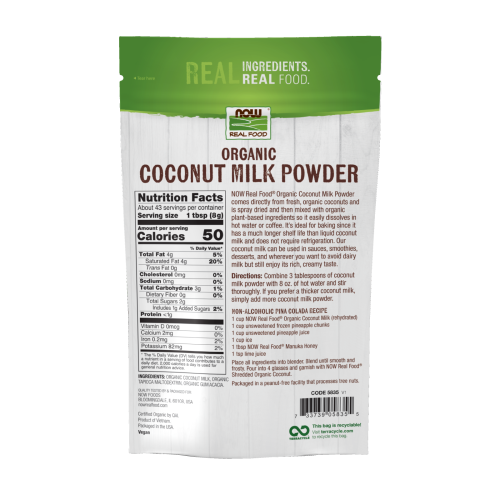 Organic powdered coconut milk (12oz/340gr) / Coconut Milk, Organic Powder